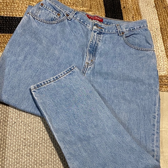2000'S Levi's 550 CLASSIC RELAXED Tapered Denim Pants, Women's XL (equivalent to W31) cotton blue type Vintage Second Hand